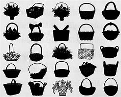 Image result for Woven Basket Silhouette