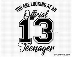 Image result for 13th Birthday Boy SVG