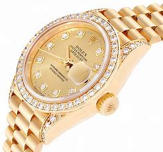 Image result for Gold Diamond Watch