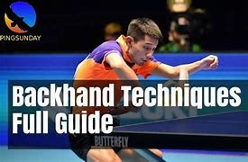 Image result for Backhand Table Tennis