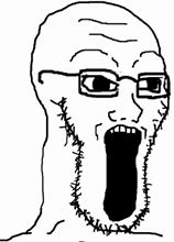 Image result for Wojak Mouth Open
