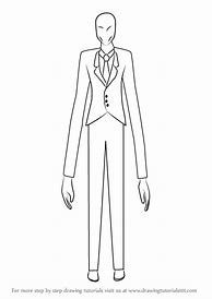 Image result for How to Draw Slender Man