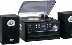 Image result for Jensen Stereo System with Turntable and CD Player