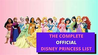 Image result for Disney Princess in Order