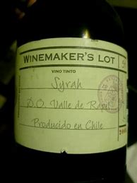 Image result for Concha y Toro Syrah Winemaker's Lot 54 Los Brujos