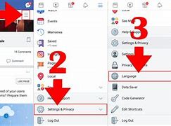 Image result for How to Change Facebook. Name Language