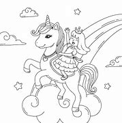 Image result for Unicorn and Princess Coloring Sheets