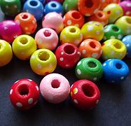 Image result for Rainbow Colored Wood Beads