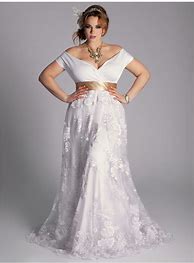 Image result for Non-White Plus-Sized Wedding Dress