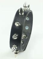 Image result for Leather Spiked Bracelet