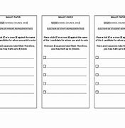 Image result for Yes or No Ballot Template Full Sheet