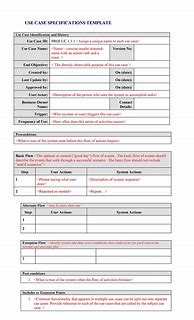 Image result for Simple Use Case Template