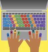 Image result for Color-Coded Typing Keyboard