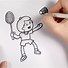 Image result for Badminton Drawing