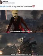 Image result for Baby Yoda Groot Memes