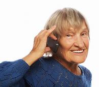 Image result for Old Lady Answering Phones