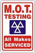 Image result for Mot Test Centre Sign