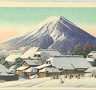 Image result for Fuji Snow Mill Print