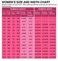 Image result for Women Shoe Size by Inches