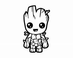 Image result for Baby Groot Tattoo Outlines