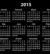 Image result for 2015 Yearly Calendar