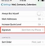 Image result for iPhone Email Signature Edit