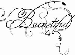 Image result for Beautiful Word Clip Art