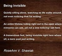 Image result for Feeling Invisible Poem
