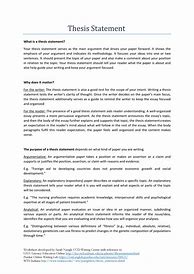 Image result for Evaluation Thesis Statement Examples