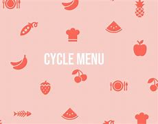 Image result for Cycle Menu