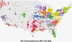Image result for NFL Team Fan Map