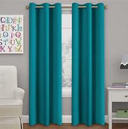 Image result for teal blue curtains