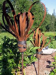 Image result for Rusty Metal Garden Art