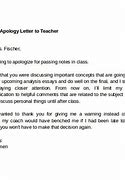 Image result for Apologize to the Teacher