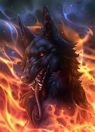 Image result for Mythical Black Wolf