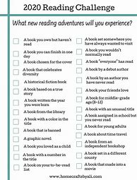 Image result for Adult Reading Challenge Printable