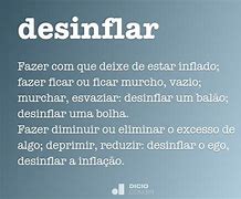 Image result for desinflar