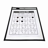 Image result for Dry Erase Pockets Reusable Oversized Size 10 X 13