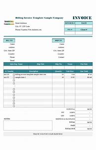 Image result for Sample Itemized Bill