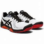 Image result for Asics Shoes Black and White