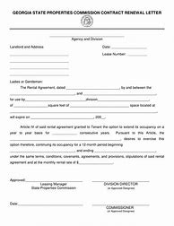 Image result for Letter to as a Renewal of Contract