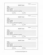 Image result for Simple Raffle Ticket Template