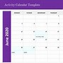 Image result for Excel Activity Calendar Template