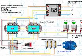 Image result for 3 Phase Reversing Motor Wiring Diagram