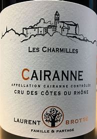 Image result for Brotte Cairanne Charmilles