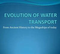 Image result for Evolution of Water Transportation
