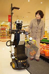 Image result for Elder Robot Shopping
