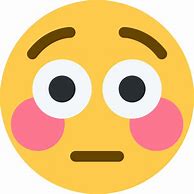 Image result for Flushed Face Emoji