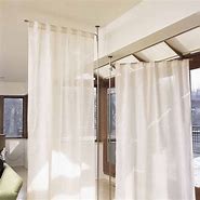 Image result for Ceiling Hanging Curtain Room Dividers