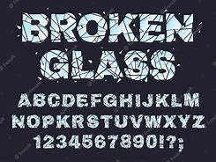 Image result for Broken Font Style